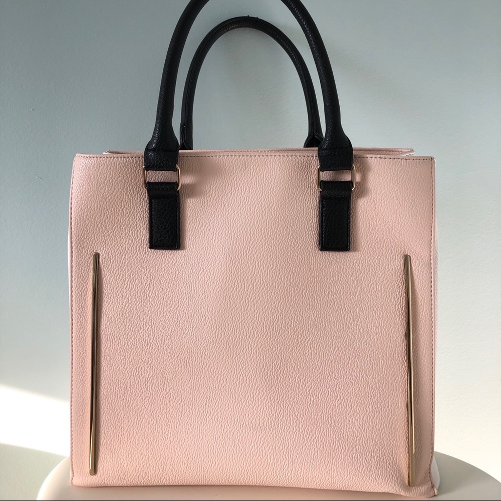 Pink, White and Gold Tote